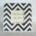 Black And Ivory Chevron Pi..
